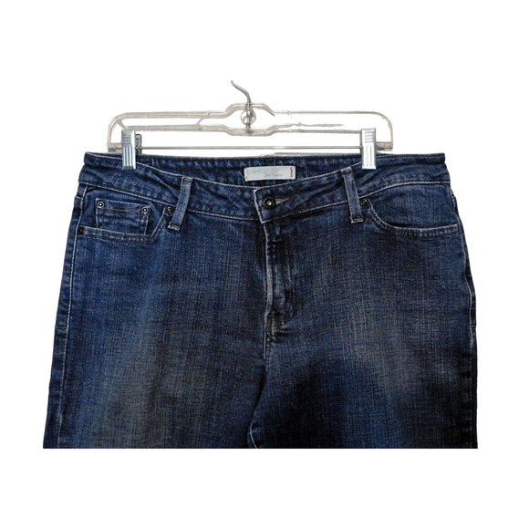 Levis 545 Jeans 16 Blue Denim Low Boot Cut Flat Front 5 Pocket Cotton - Picture 3 of 6